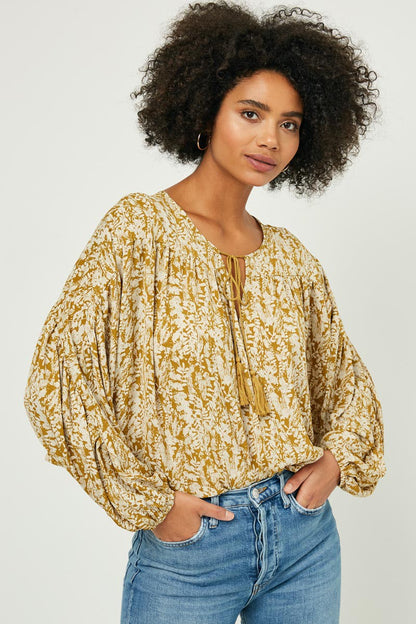 Botanical Tassel Top