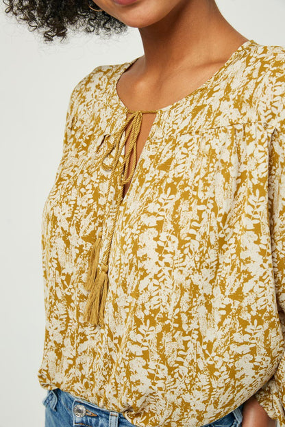 Botanical Tassel Top