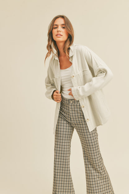 Plaid Flare Pants