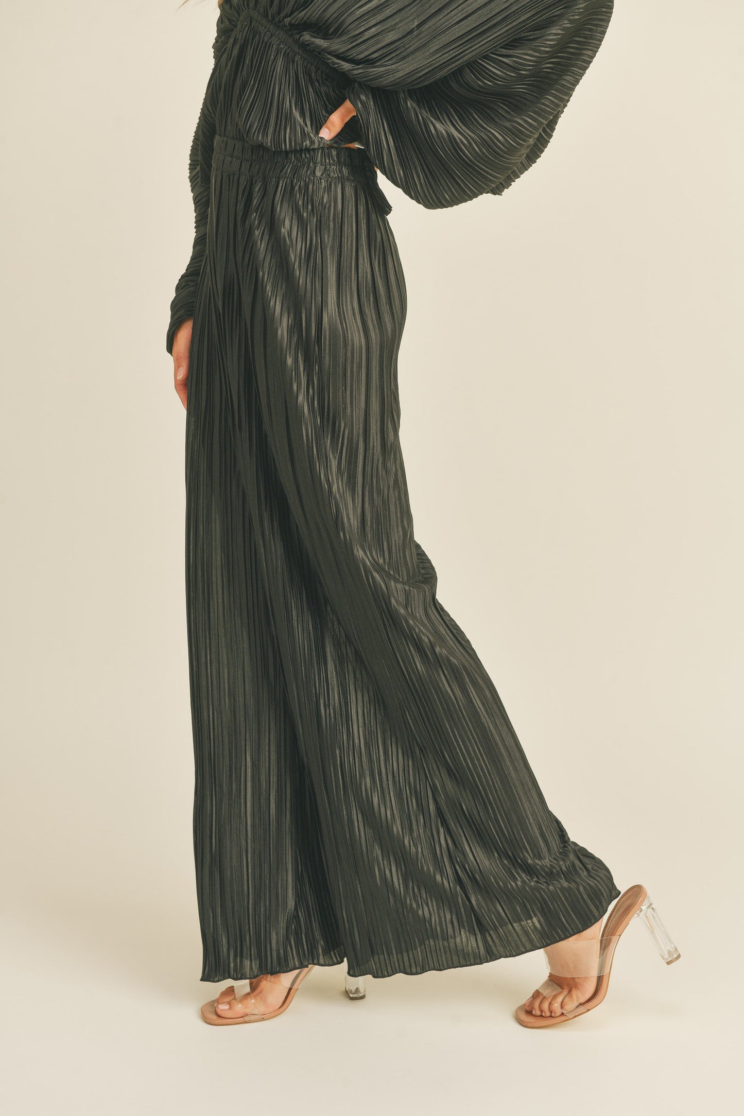 Black Pleated Bottoms