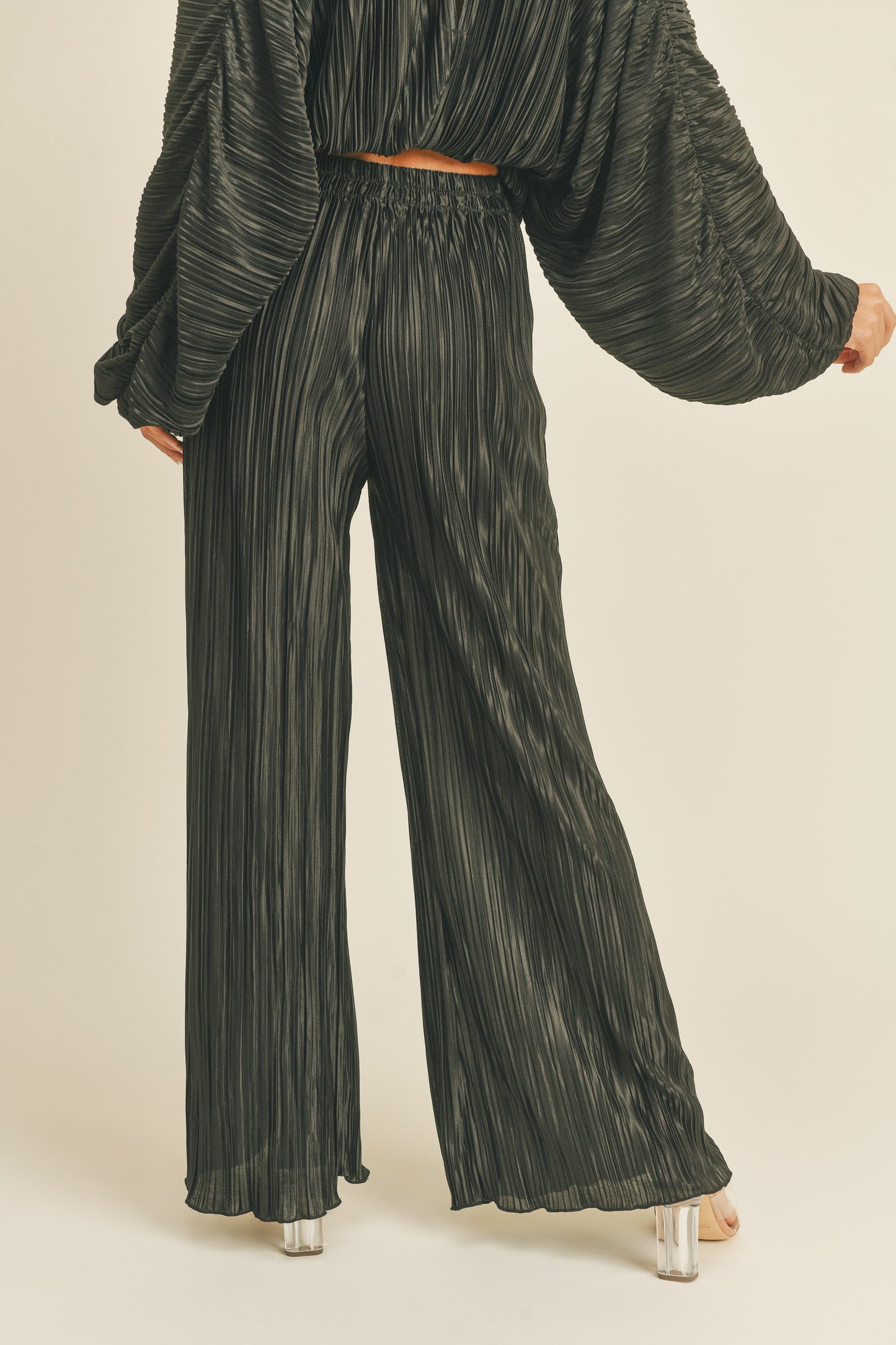 Black Pleated Bottoms