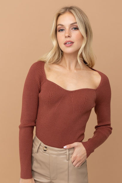 Tracy Sweater in Rust