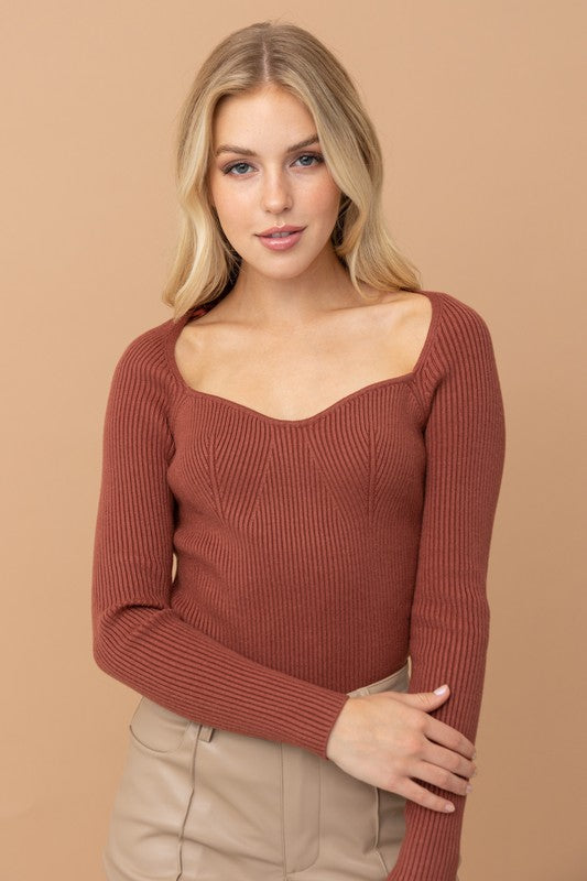 Tracy Sweater in Rust