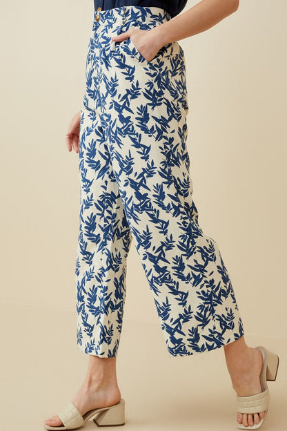 Floral Blue Pants