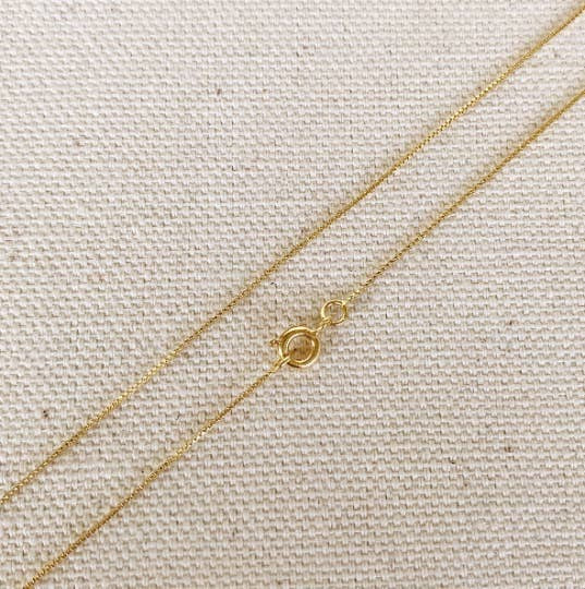 Paperclip Gold Filled Necklace