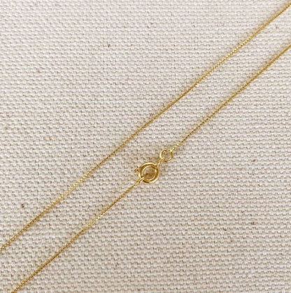 Paperclip Gold Filled Necklace