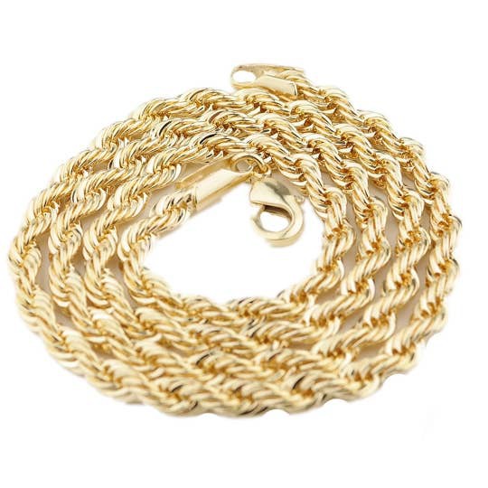 Classic Rope Chain 18k Gold Filled Necklace