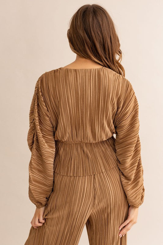 Pleated Bottoms in Cinnamon