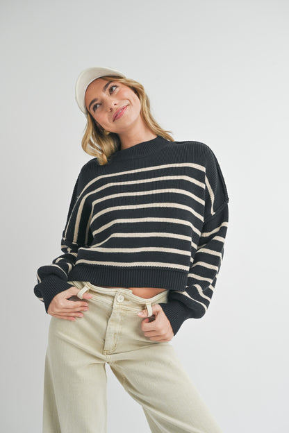 Black Stripe Sweater