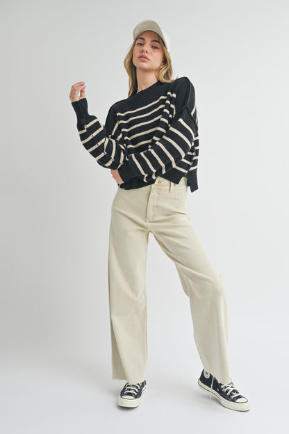 Black Stripe Sweater