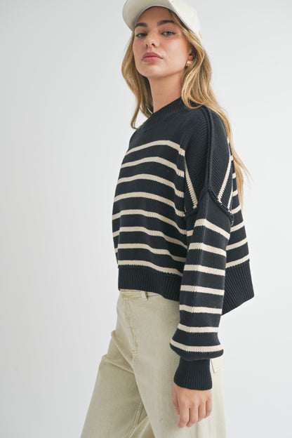 Black Stripe Sweater