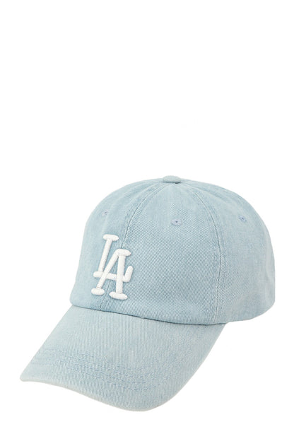 LA Baseball Cap - Light Denim