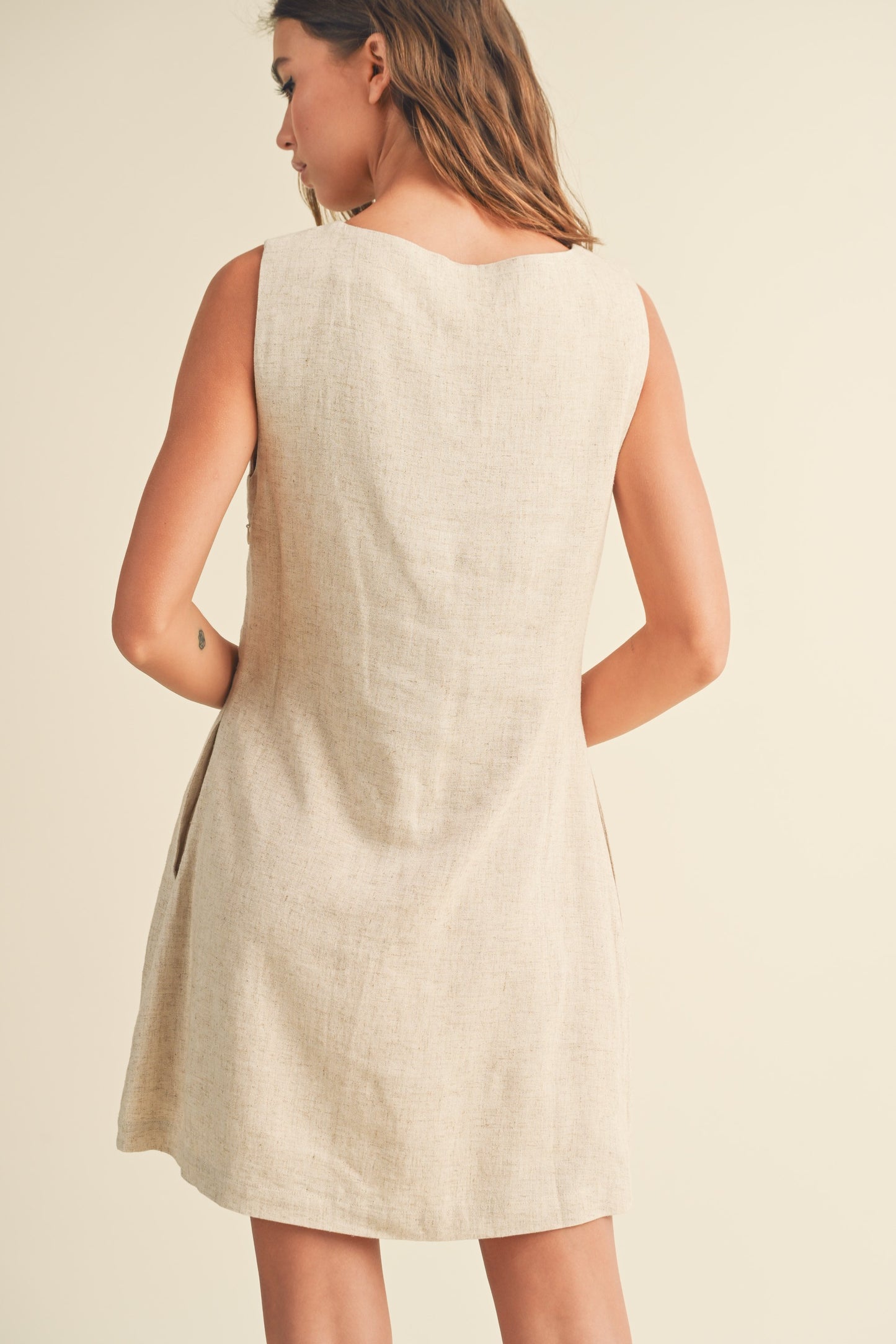 Linen Mini Dress