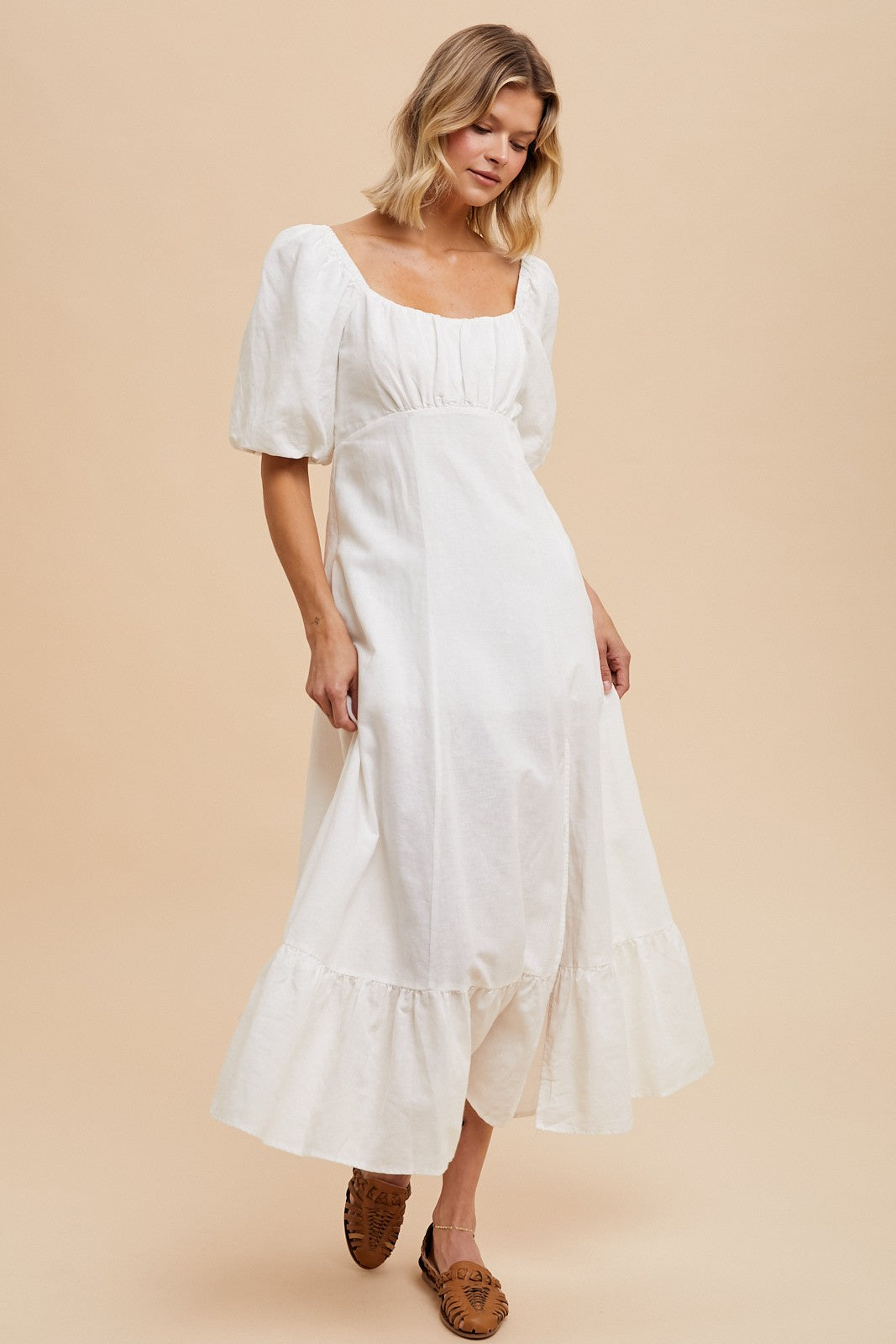 Cotton Dove Linen Dress