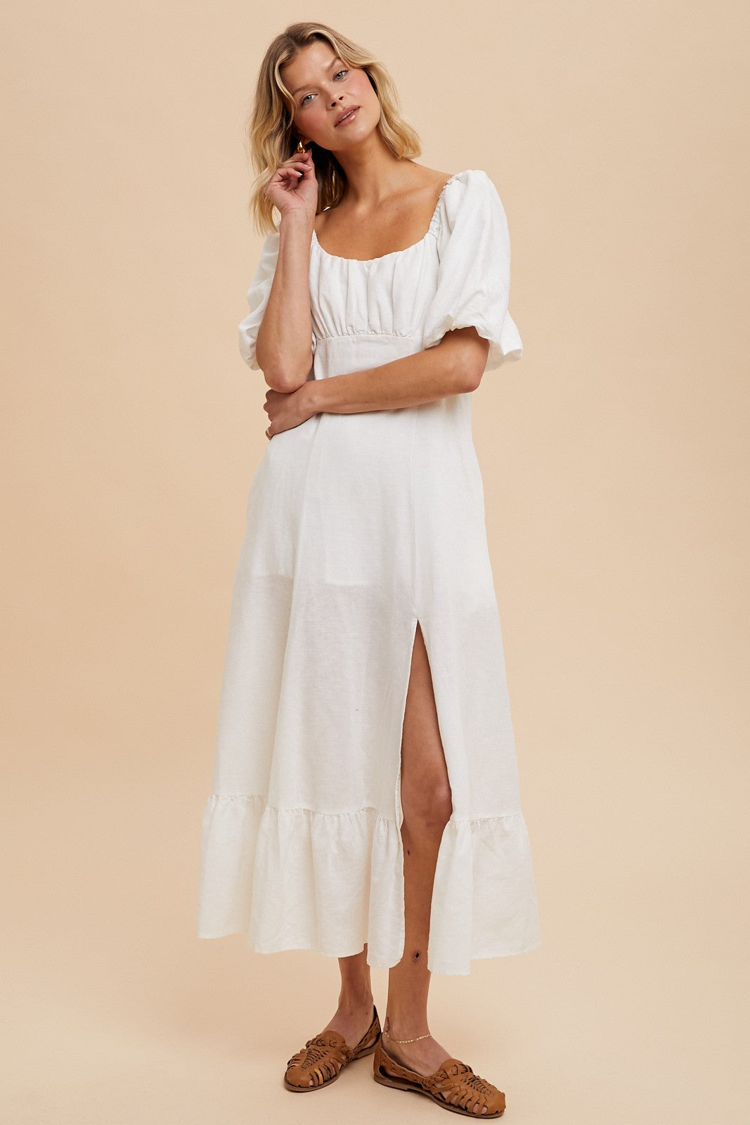 Cotton Dove Linen Dress