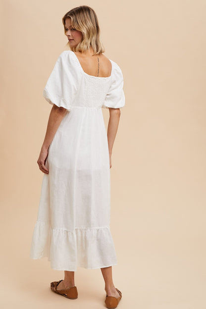 Cotton Dove Linen Dress