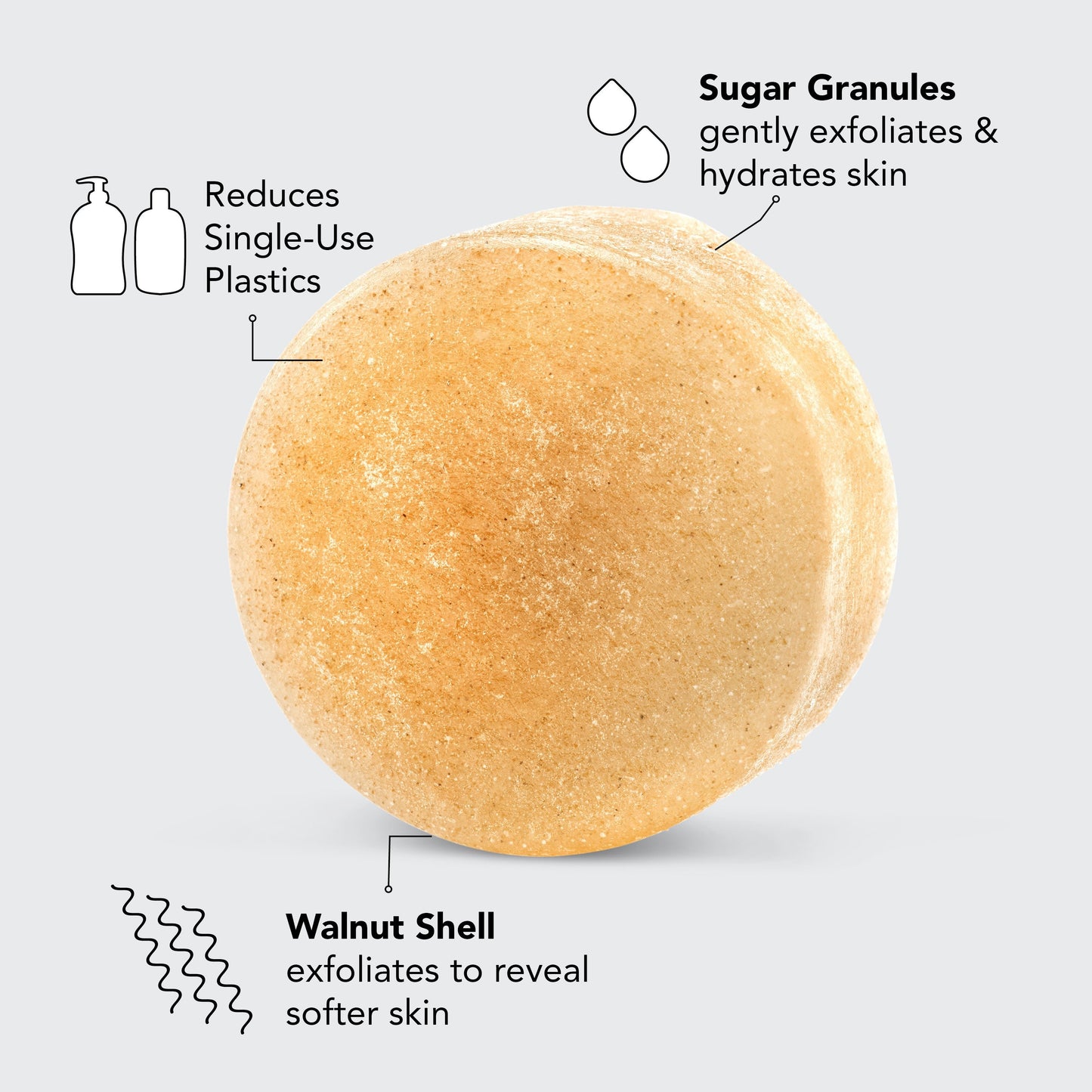 Sugar Exfoliating Body Scrub Bar