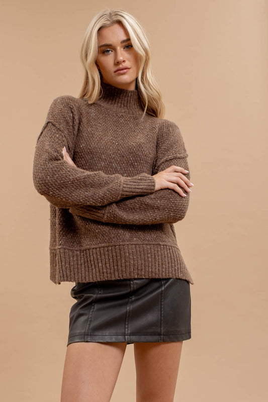 Wool Blend Turtleneck