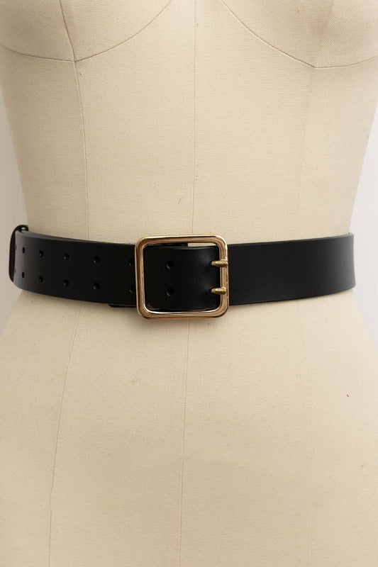 Genuine Leather Double Pronged Belt