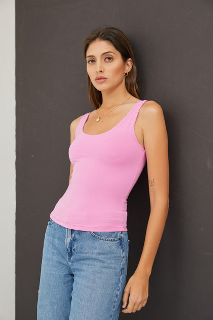 Basic Pink Round Tank