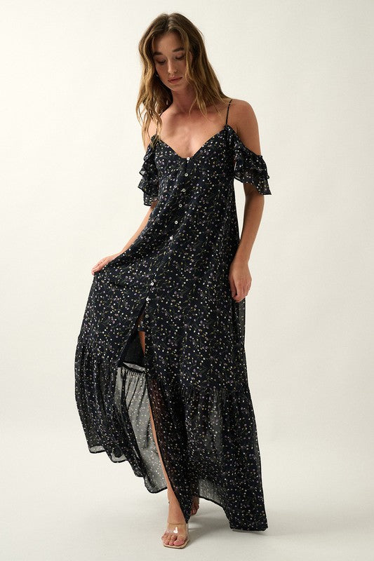 Floral Sweetheart Maxi Dress