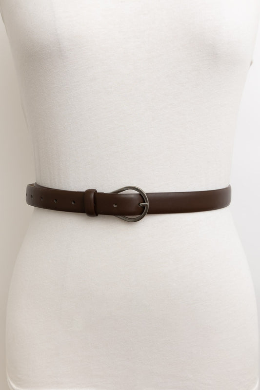 Skinny Pear Faux Leather Belt